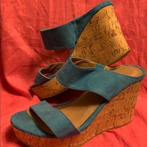 Lane Bryant Cute wedge shoes. Sz 8 W